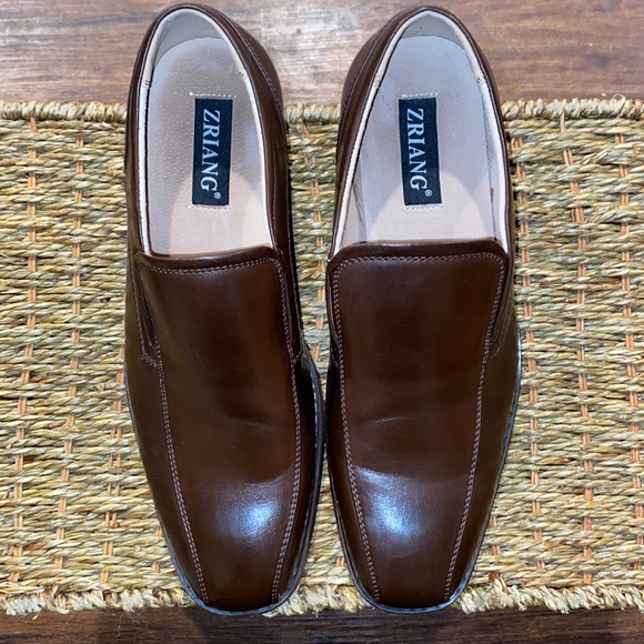 Zriang Men's Dress Loafers Formal Leather Lined Slip-on Shoes - Picture 10 of 13